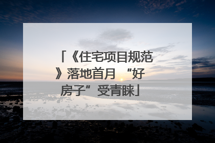 《住宅项目规范》落地首月 “好房子”受青睐