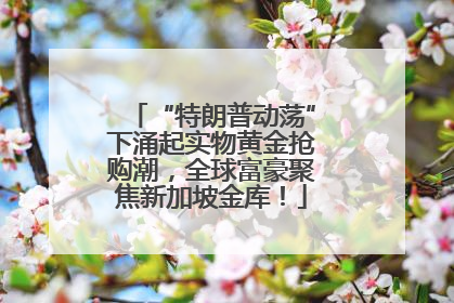 “特朗普动荡”下涌起实物黄金抢购潮，全球富豪聚焦新加坡金库！