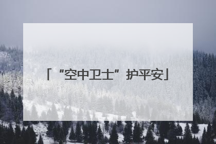 “空中卫士”护平安