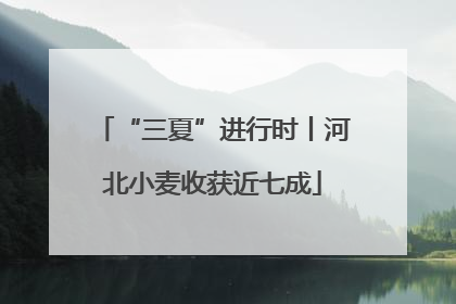 “三夏”进行时丨河北小麦收获近七成