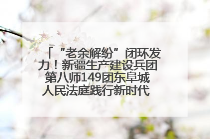 “老余解纷”闭环发力！新疆生产建设兵团第八师149团东阜城人民法庭践行新时代 “枫桥经验” 纪实