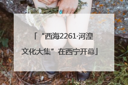 “西海2261·河湟文化大集”在西宁开幕
