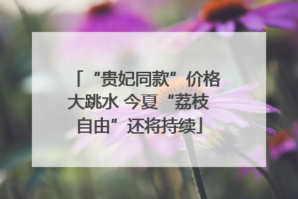 “贵妃同款”价格大跳水 今夏“荔枝自由”还将持续