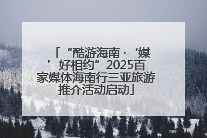 “酷游海南 ·‘媒’好相约”2025百家媒体海南行三亚旅游推介活动启动