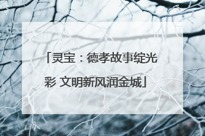 灵宝：德孝故事绽光彩 文明新风润金城