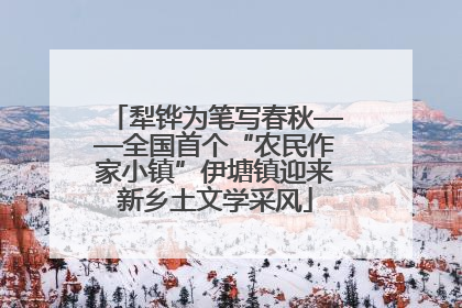 犁铧为笔写春秋——全国首个“农民作家小镇”伊塘镇迎来新乡土文学采风