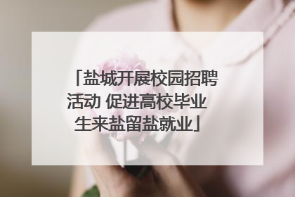 盐城开展校园招聘活动 促进高校毕业生来盐留盐就业