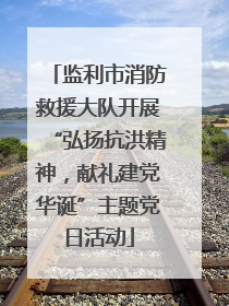 监利市消防救援大队开展“弘扬抗洪精神，献礼建党华诞”主题党日活动
