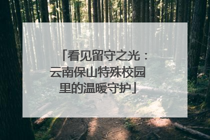 看见留守之光：云南保山特殊校园里的温暖守护