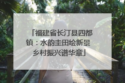 福建省长汀县四都镇：水韵圭田绘新景 乡村振兴谱华章
