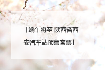 端午将至 陕西省西安汽车站预售客票