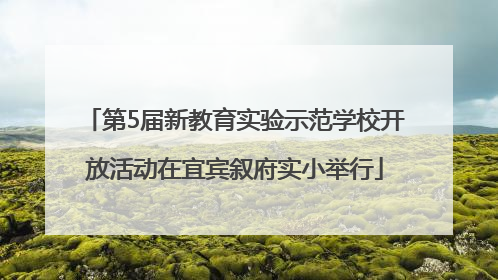 第5届新教育实验示范学校开放活动在宜宾叙府实小举行