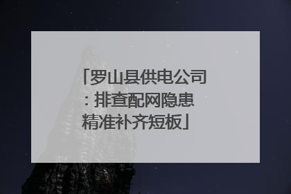罗山县供电公司：排查配网隐患 精准补齐短板