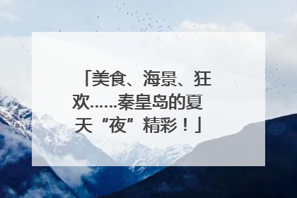 美食、海景、狂欢……秦皇岛的夏天“夜”精彩！