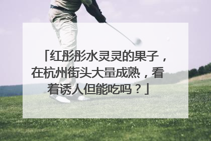 红彤彤水灵灵的果子，在杭州街头大量成熟，看着诱人但能吃吗？