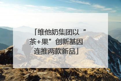 维他奶集团以“茶+果”创新基因连推两款新品