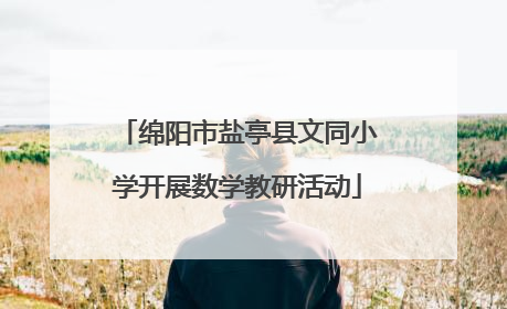 绵阳市盐亭县文同小学开展数学教研活动