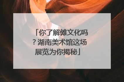 你了解傩文化吗？湖南美术馆这场展览为你揭秘