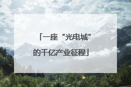 一座“光电城”的千亿产业征程