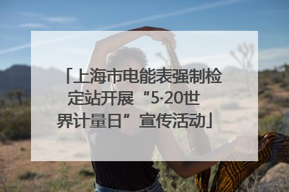 上海市电能表强制检定站开展“5·20世界计量日”宣传活动