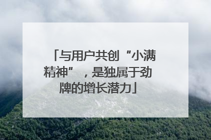 与用户共创“小满精神”，是独属于劲牌的增长潜力