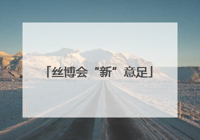 丝博会“新”意足