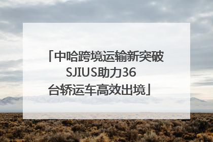 中哈跨境运输新突破 SJIUS助力36台轿运车高效出境