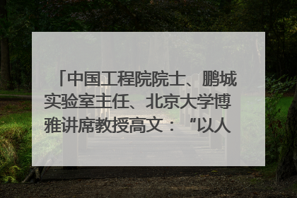中国工程院院士、鹏城实验室主任、北京大学博雅讲席教授高文：“以人为本 智能向善” 推动文化与科技相生相促｜聚焦2025文化强国建设高峰论坛