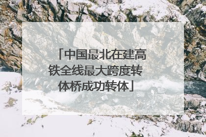 中国最北在建高铁全线最大跨度转体桥成功转体