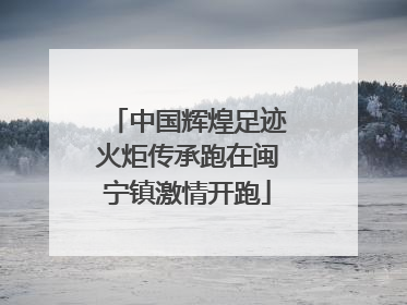 中国辉煌足迹火炬传承跑在闽宁镇激情开跑