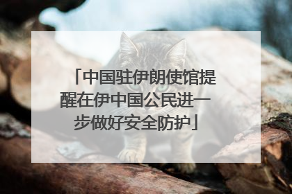 中国驻伊朗使馆提醒在伊中国公民进一步做好安全防护