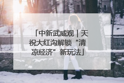 中新武威观｜天祝大红沟解锁“清凉经济”新玩法