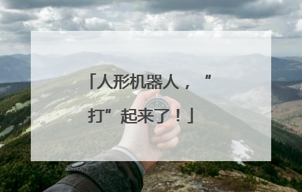 人形机器人，“打”起来了！