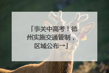 事关中高考！德州实施交通管制，区域公布→
