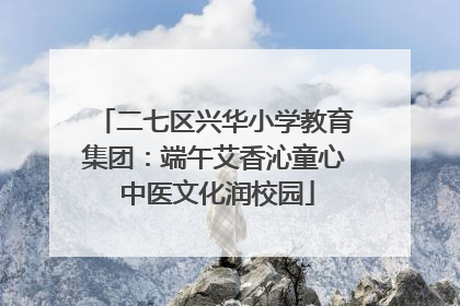 二七区兴华小学教育集团：端午艾香沁童心 中医文化润校园