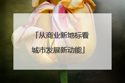 从商业新地标看城市发展新动能