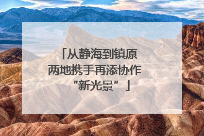 从静海到镇原 两地携手再添协作“新光景”