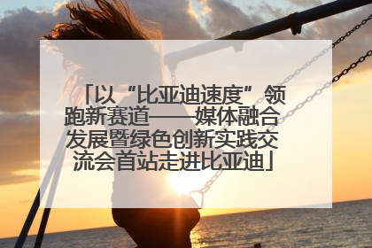 以“比亚迪速度”领跑新赛道——媒体融合发展暨绿色创新实践交流会首站走进比亚迪