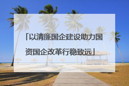 以清廉国企建设助力国资国企改革行稳致远