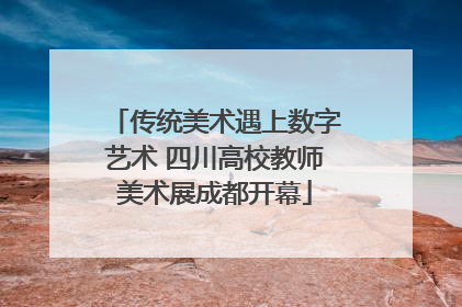 传统美术遇上数字艺术 四川高校教师美术展成都开幕