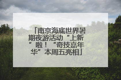 南京海底世界暑期夜游活动“上新”啦！“奇技嘉年华”本周五亮相