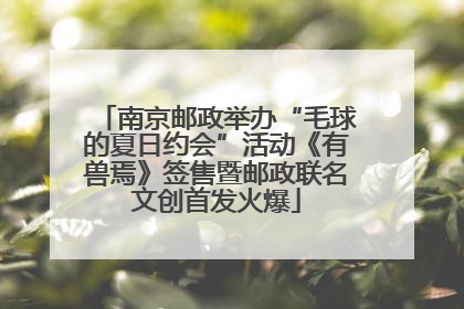 南京邮政举办“毛球的夏日约会”活动《有兽焉》签售暨邮政联名文创首发火爆