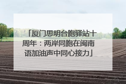 厦门思明台胞驿站十周年：两岸同胞在闽南语加油声中同心接力