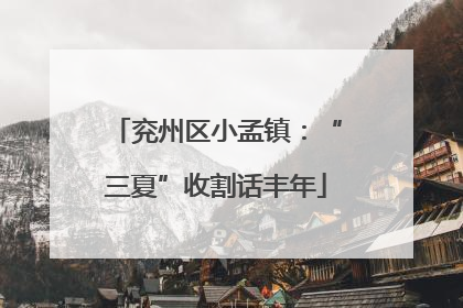 兖州区小孟镇：“三夏”收割话丰年
