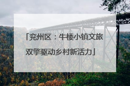 兖州区：牛楼小镇文旅双擎驱动乡村新活力