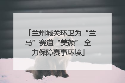 兰州城关环卫为“兰马”赛道“美颜” 全力保障赛事环境