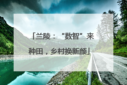 兰陵：“数智”来种田，乡村换新颜