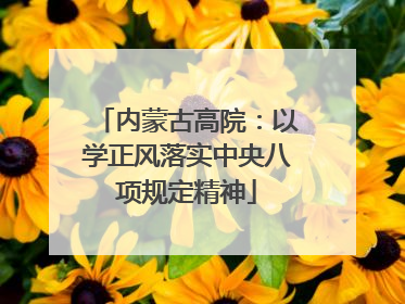 内蒙古高院：以学正风落实中央八项规定精神