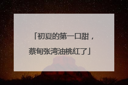初夏的第一口甜，蔡甸张湾油桃红了