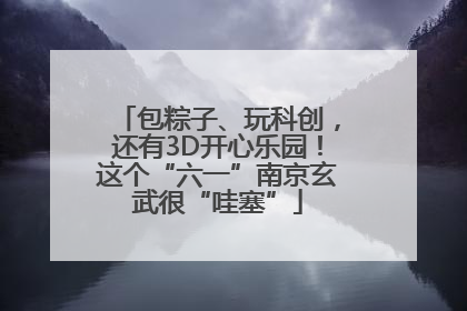 包粽子、玩科创，还有3D开心乐园！这个“六一”南京玄武很“哇塞”